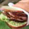 Apple Burger with Bacon and Avo