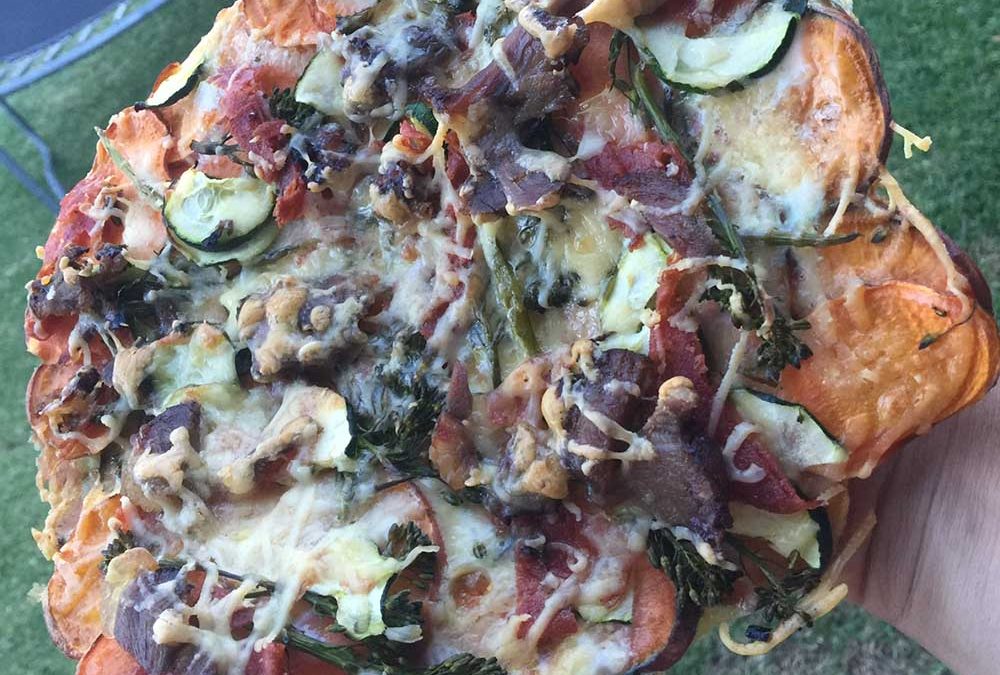 Crispy Sweet Potato Pizza